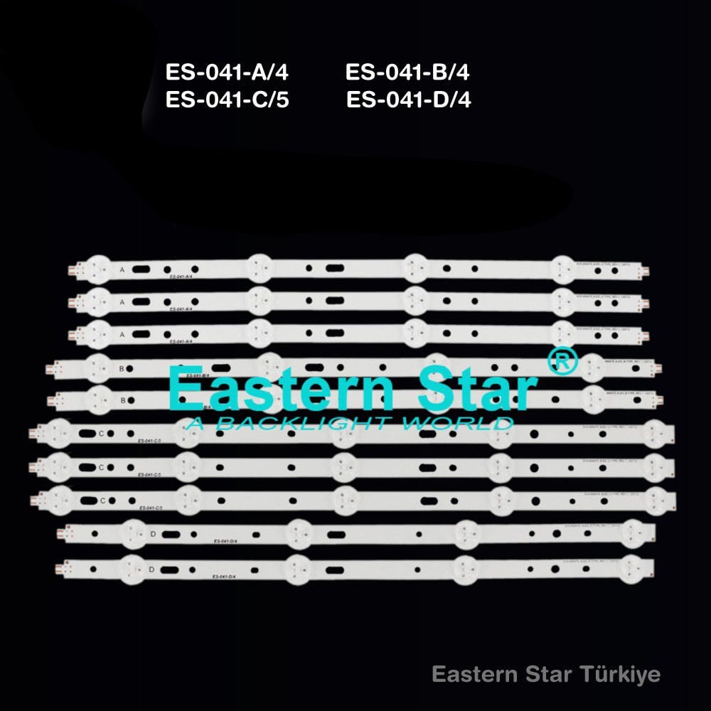 ES-041, Vestel Led Bar, 40VLE5322, 40PFL3208, 40sd3000 A40-LB-4329, G40LB5333, SN040DLD12AT022-TFM, A40-LB-5333, B40-LB-5333, B40-LB-6333,