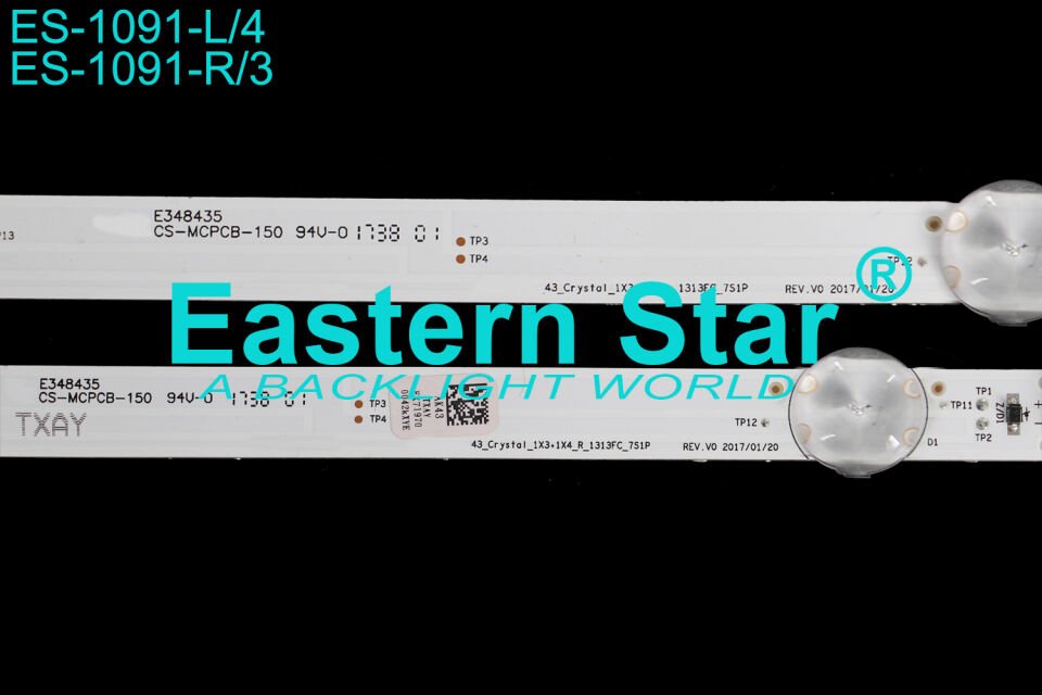 ES-1091, Vestel Led Bar, A43L 87405B, A43L8752 5S, 43CLX7820BP, A43L 8840 5B,