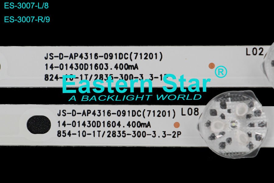 ES-3007, Sharp Led Bar, JS-D-AP4316-081DC, JS-D-AP4316-091DC,