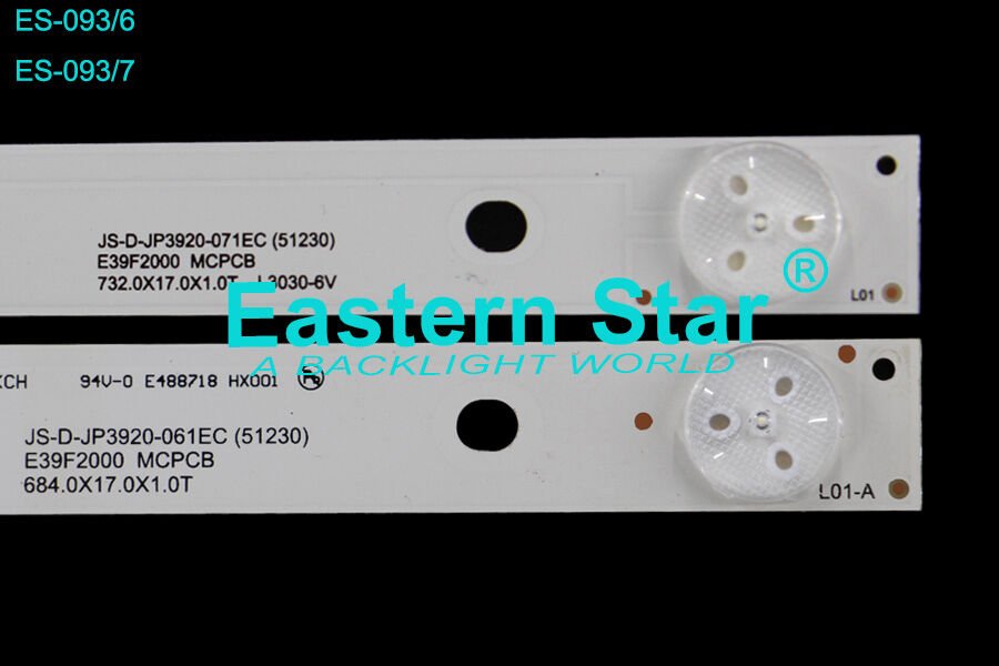 ES-093, Yumatu Led Bar, JS-D-JP3920-071EC E39F2000  E39D1000 MS-L1136-L V3