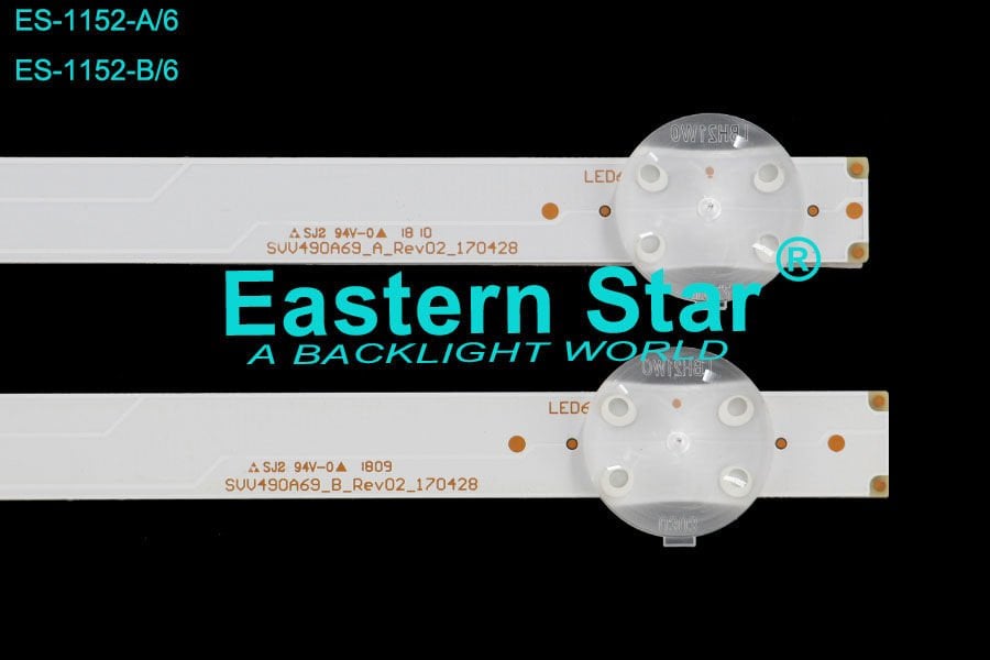 ES-1152 Vestel Led Bar, 49UD8460, 49UD8400, 49UD8470, 49HL750, 49R7020U, 49HL550, 49U5863DB, 49V6863DAT,
