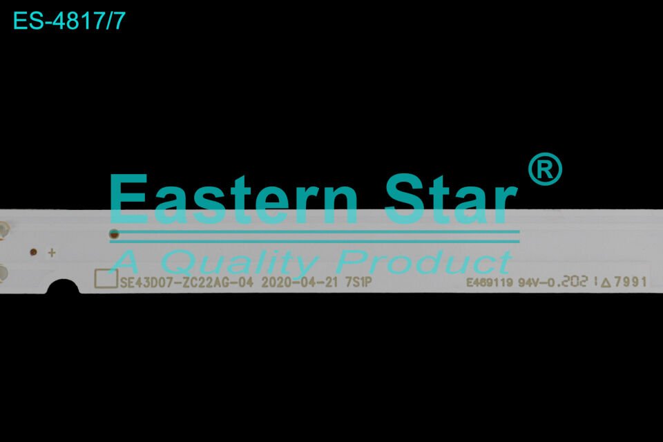 ES-4817, SE43D07-ZC22AG-04, AL43L8990, AL43C865, AL43C870,  A43A800B,  A43MU4025AW, B43A800B, 43GEU7800B, 43GEU7800B,
