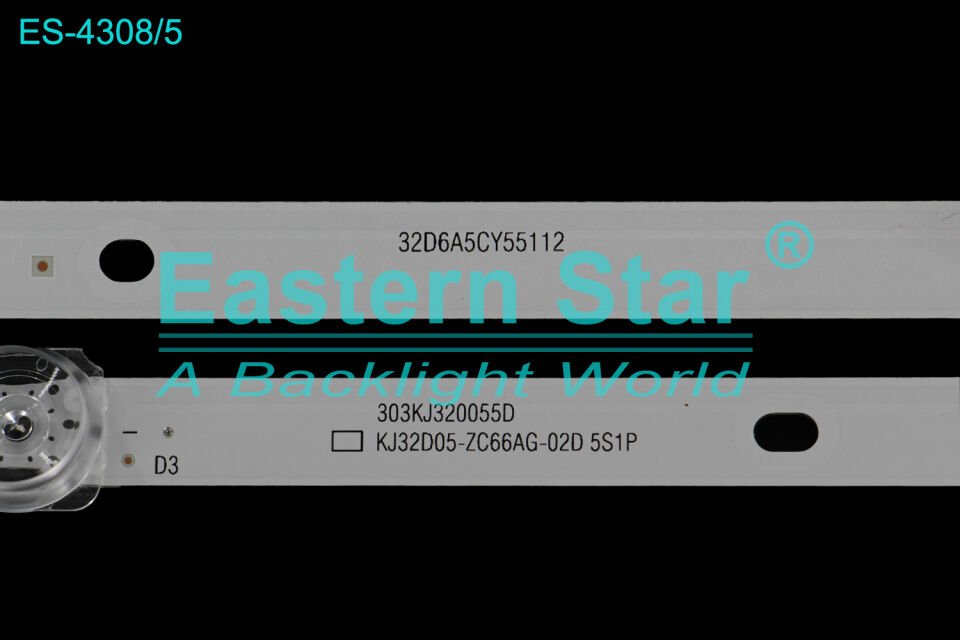 ES-4308, 3200STR, RIMLESS, 32F20A, 32DS8100, 32DS8500, 32D8100,  KJ32D05-ZC66AG-02D, 303KJ320055D,