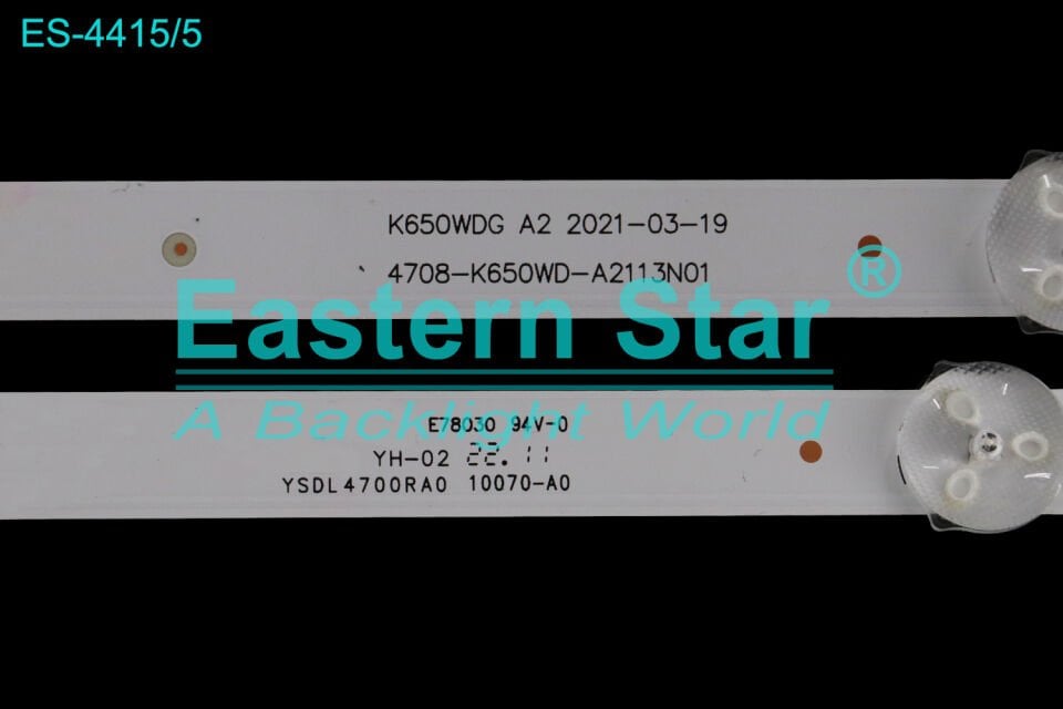 ES-4415, YE-65020GFSG5-4K, NEXT YE-65020GFSG5-4K LEDBAR,