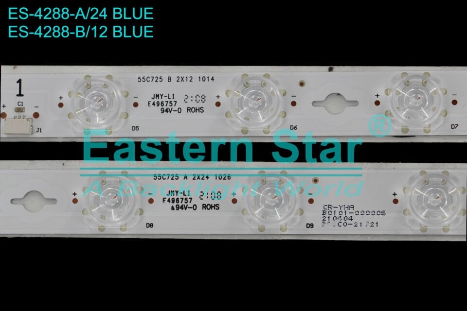 ES-4288, TCL 55C725, 55C721, 55C728, A 2X24 55C725 B 2X12,