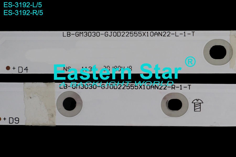 ES-3192, Philips Led Bar, 55PUS7304, 55PUS7504, 55PUS6704, 55PUS7805, YK2A LB-GM3030-GJ0D22555X10AN22-H, LB-GM3030-GJ0D22555X10AN22-T,