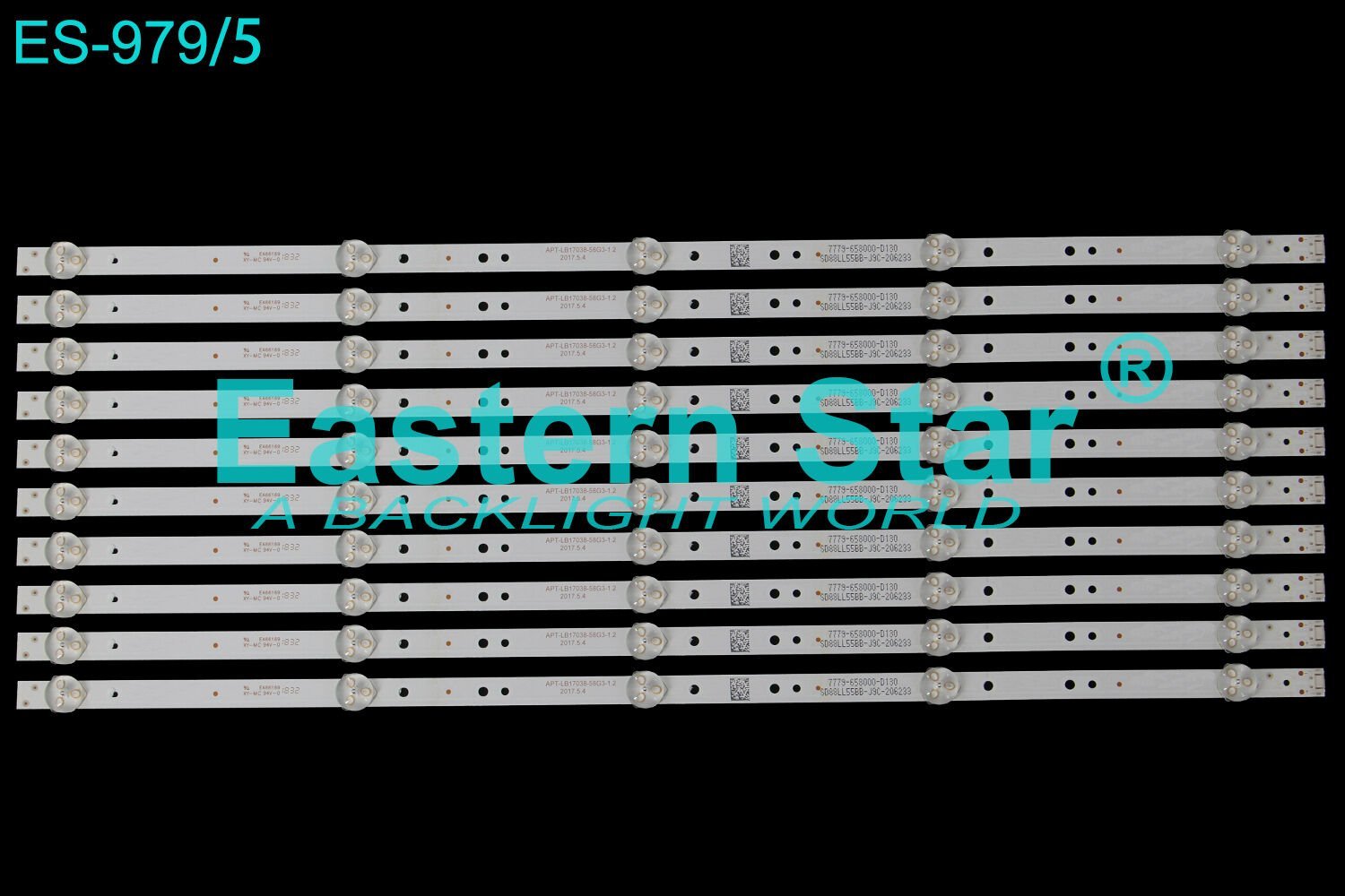 ES-979, Arçelik Led Bar, A58L88705B, B50L8870 5S,58GCU8905B, 58GCU8900B, 58GEU8910B,