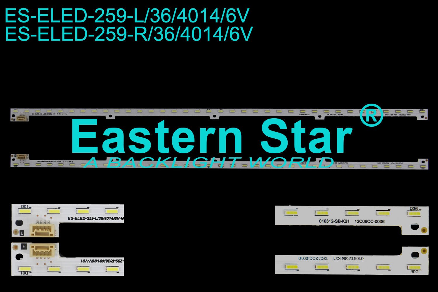 ELED-259, Panasonic Led Bar, TX-L32X3E, TC-L32X5E, TC-L32X5B, TX-L32E5E, TX-L32RX34,  TX-L32EW5, TX-L32X5B, VVX32H125G00, LE32HWD, STM320A72, NLAW10171R, NLAW10171L,