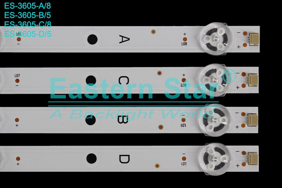 ES-3605, Vestel Led Bar, 65U9500, 65U9400, 65UL9500, 65R7540UA, 65R7540UB, 65HT8060UD, 65UL3A63DG, 65UL2063DB, 65UL2063DG,