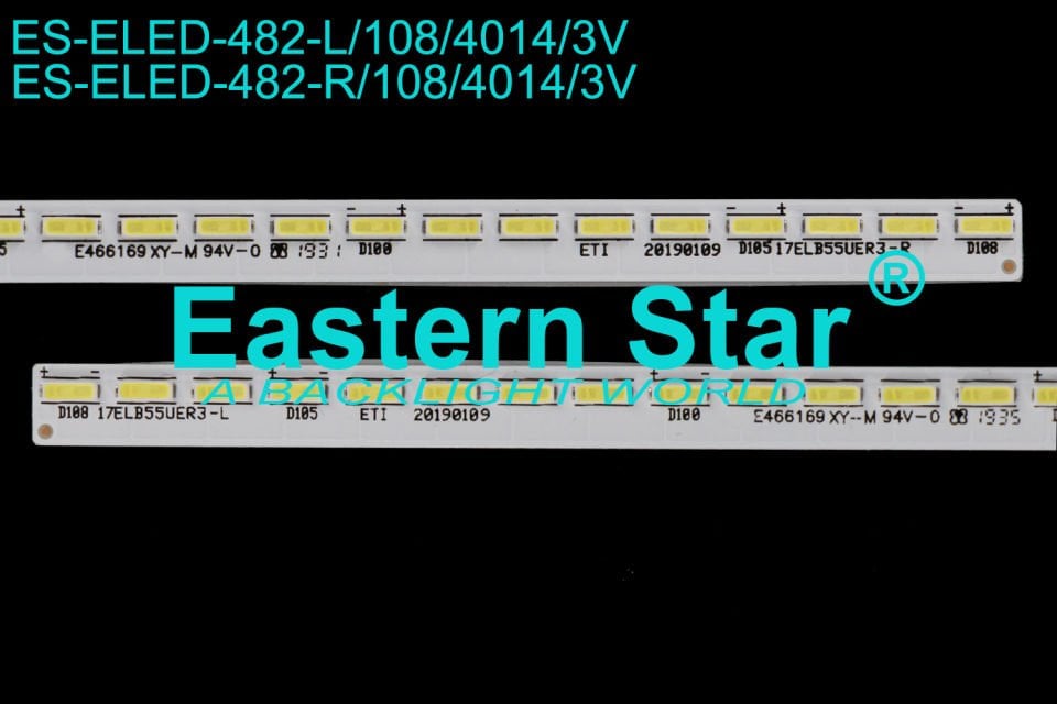 ES-ELED-482, Vestel Led Bar,  23458206, 55UA8900, 55UB8600, 55UB9650, 55UA9300, 55UA9400, 55UD9281, 55UA8990, 55UD9360, 55UD9460 55UD9350 ,55UA9400, 55UD9300, 55UD9280, 55UD9400, 55UD9300,