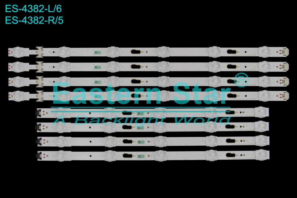 ES-4382, Samsung Led Bar, UE43JU6000K, UN43JU6400F, UE43JU6000U, UE43JU6070,
